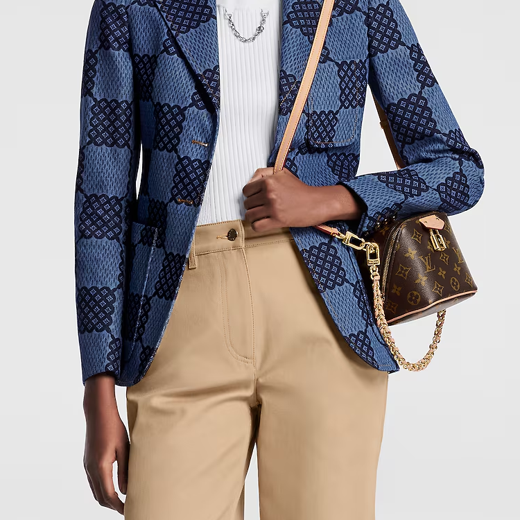Женская сумка Louis Vuitton (коричневая) — фото 6