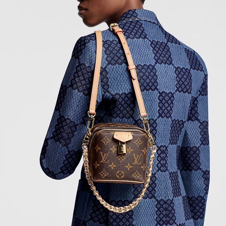 Женская сумка Louis Vuitton (коричневая) — фото 5