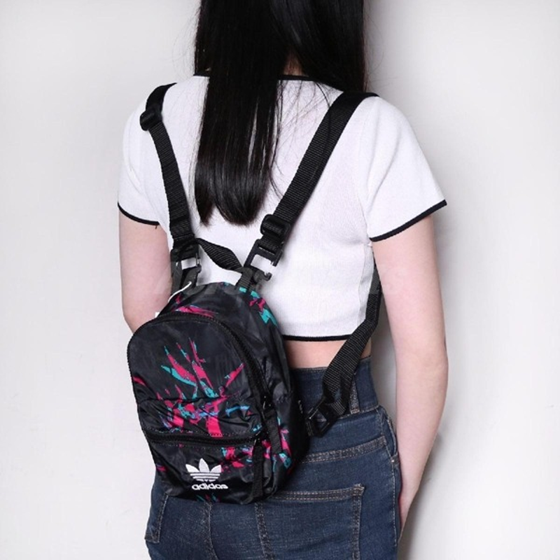 Рюкзак adidas originals Mini Monogram Backpack (темно-бордовый) — фото 5