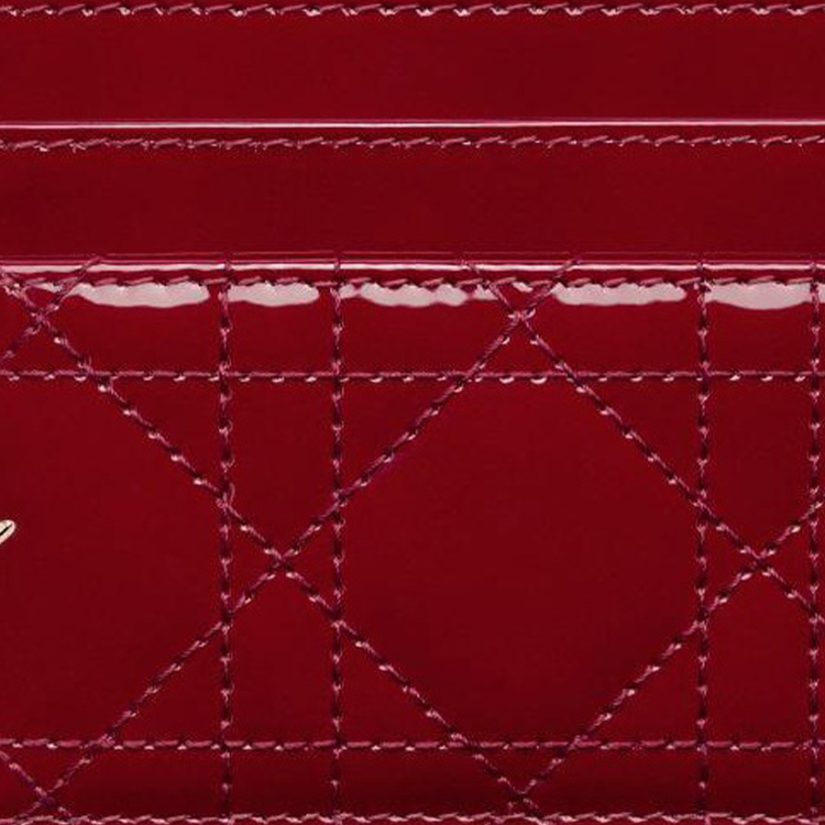 Женский кошелек Dior Lady Dior (красный) — фото 4