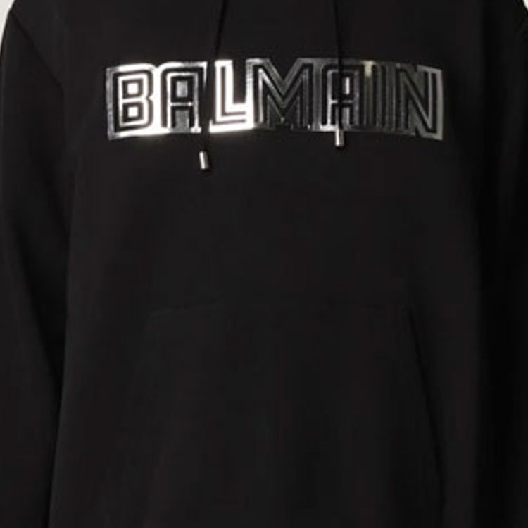 Мужское худи BALMAIN FW21 (черное) — фото 7