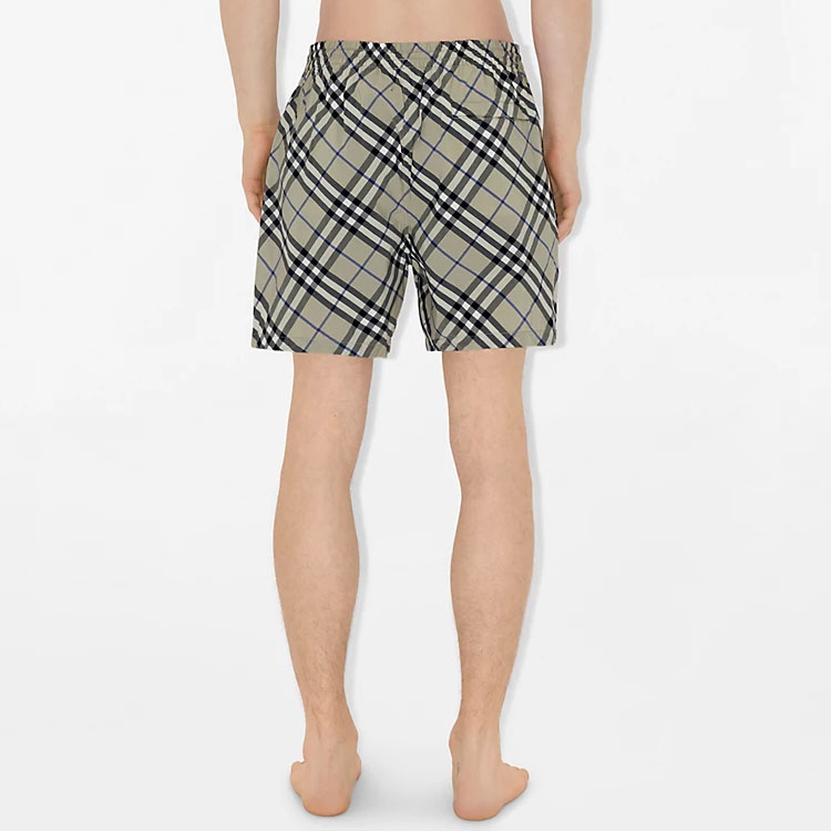 Burberry Checked Drawstring waist Swim Shorts