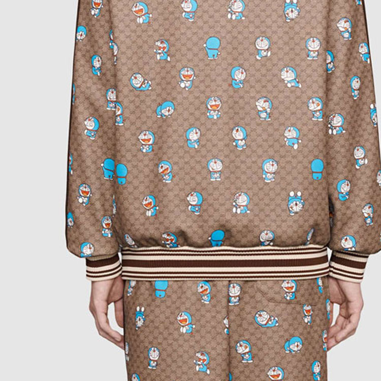 Мужская куртка Gucci x Doraemon SS21 Doraemon x Gucci (бежевый) — фото 4