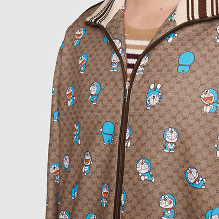 Мужская куртка Gucci x Doraemon SS21 Doraemon x Gucci (бежевый) — фото 6