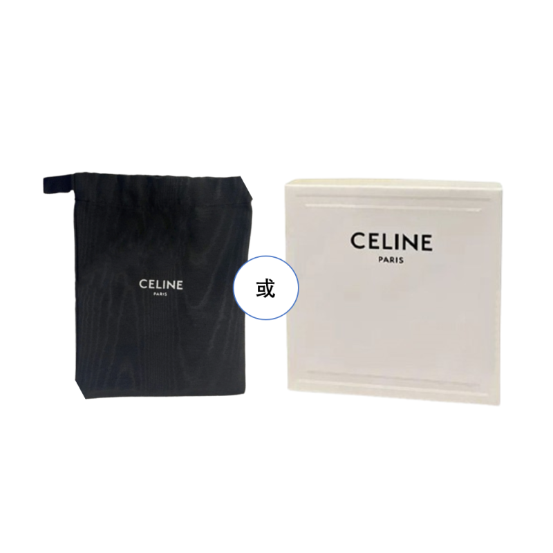CELINE Medium Triomphe Belt In Suede Goatskin With Strass