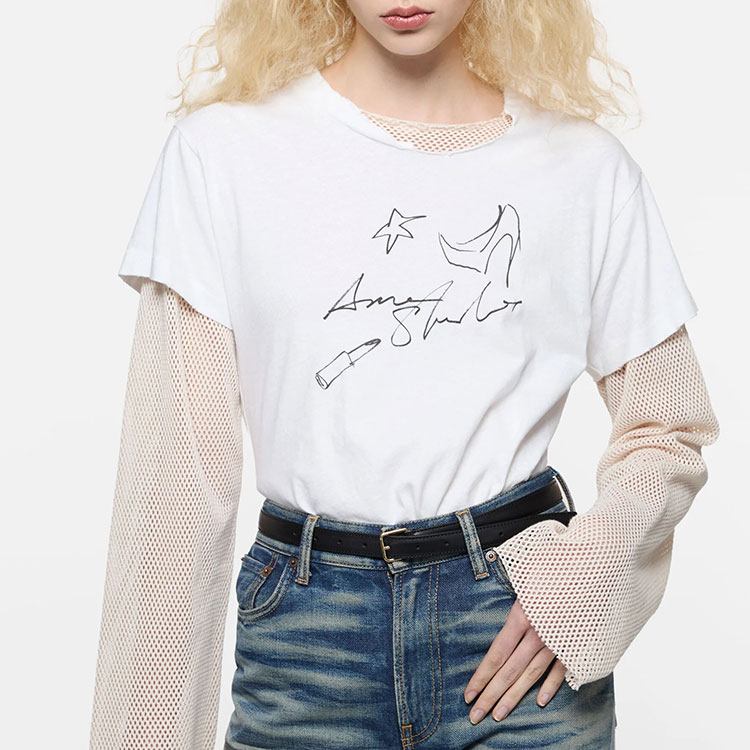 Женская футболка Acne Studios SS26 T (черный) — фото 5