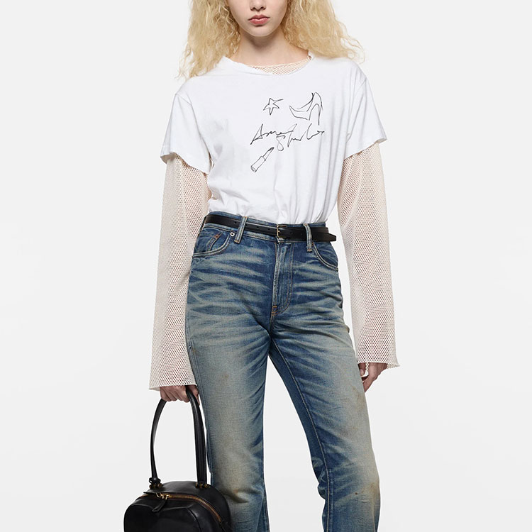 Женская футболка Acne Studios SS26 T (черный) — фото 3