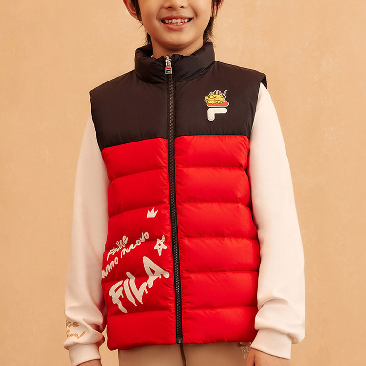 Унисекс куртка Fila KIDS (красный) — фото 2