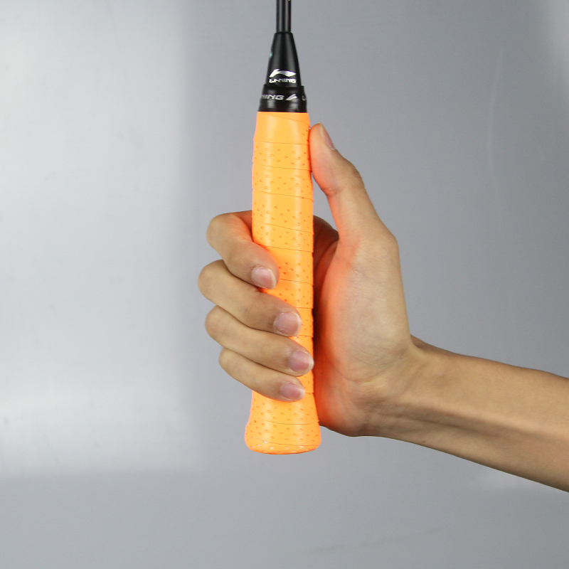 Li Ning Badminton Grip Tapes Neon Orange Pu Thin GP203 1 Pc