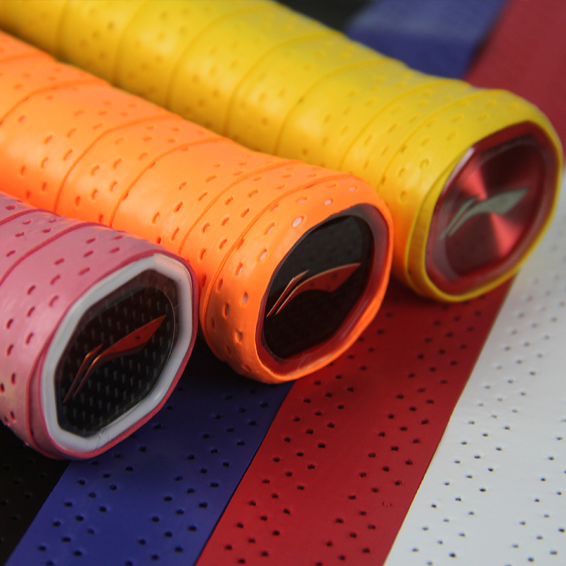 Li Ning Badminton Grip Tapes Neon Orange Pu Thin GP203 1 Pc