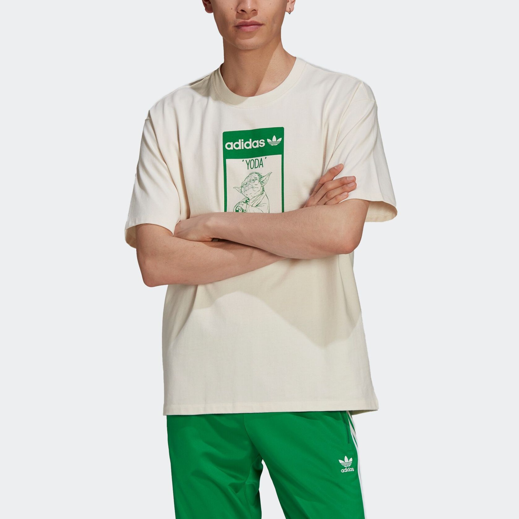 Футболка adidas originals (бежевая) — фото 4