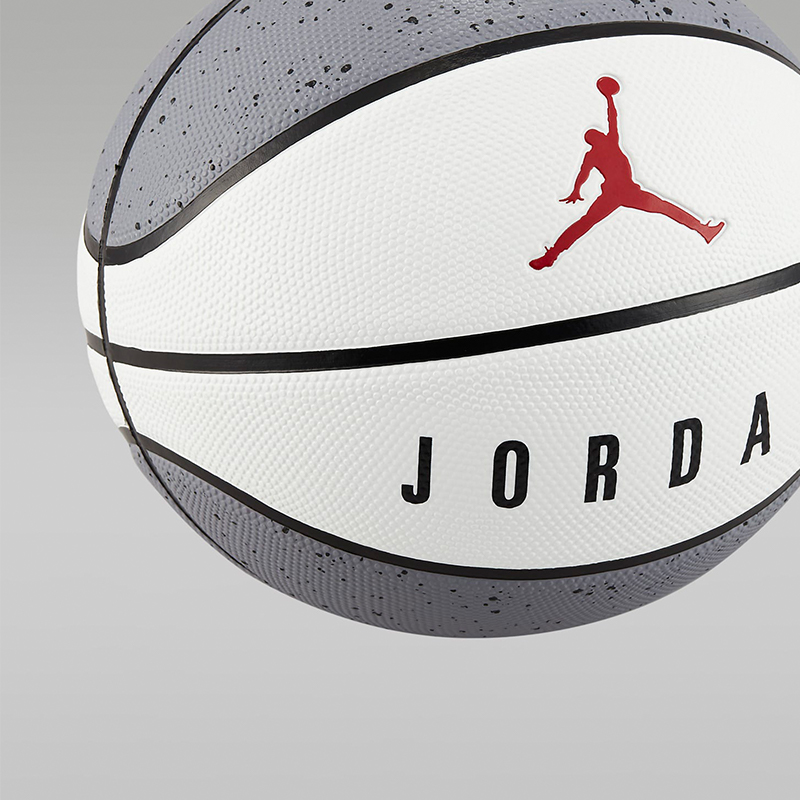Jordan Rubber Basketball White Gray Size 7, Size 6, Size 5 Training Unisex