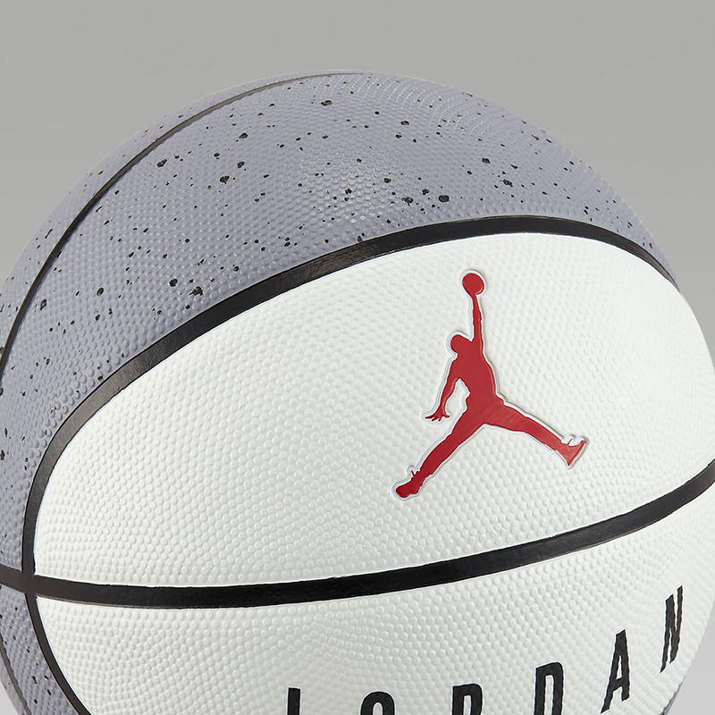 Jordan Rubber Basketball White Gray Size 7, Size 6, Size 5 Training Unisex
