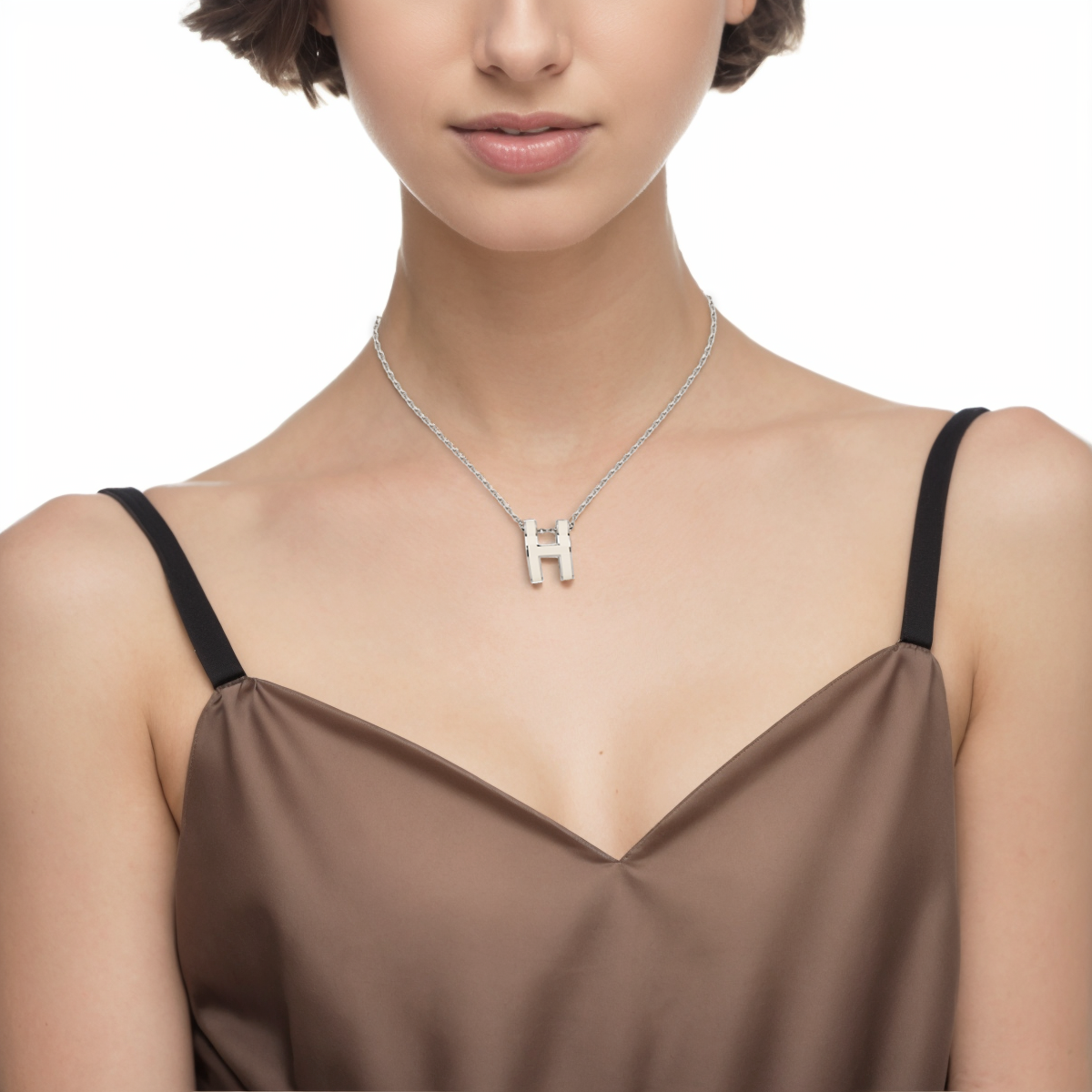 Женские аксессуары Hermes POP H / (серебряно-белый) — фото 4