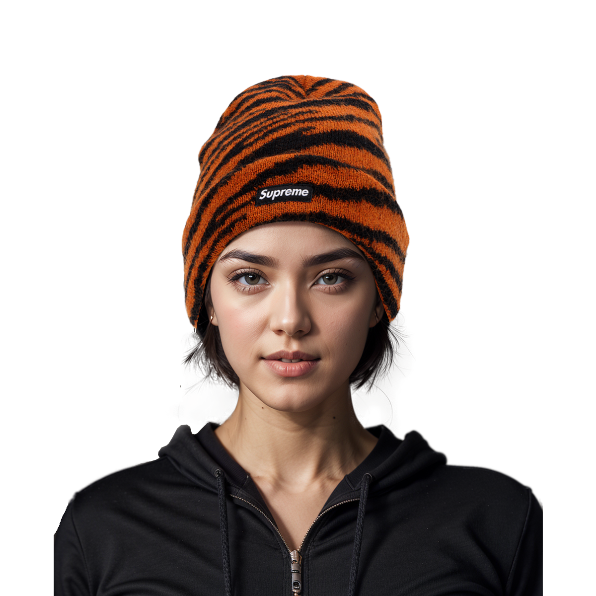 Шапка Supreme FW20 Week 9 Mohair Beanie (серая) — фото 8