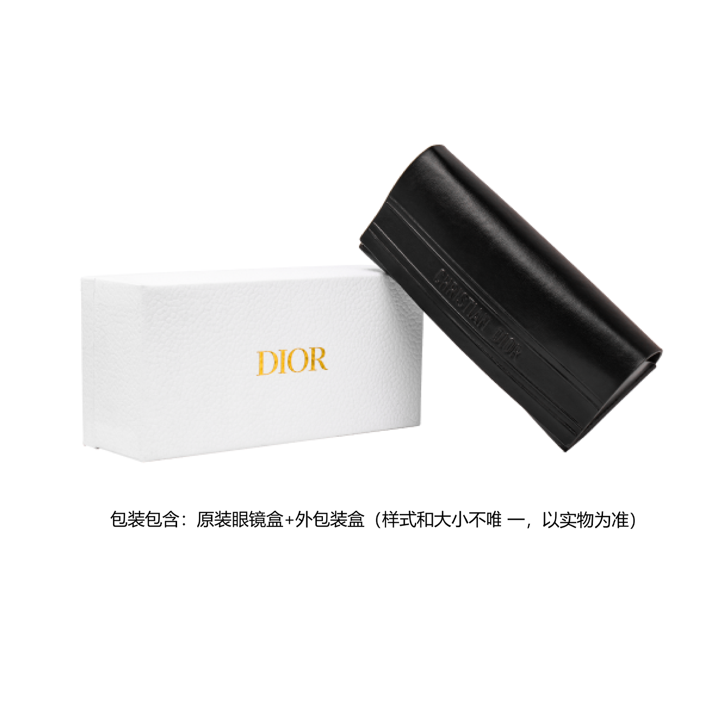 DIOR Plate Frame Round Eyeglass Frames Unisex