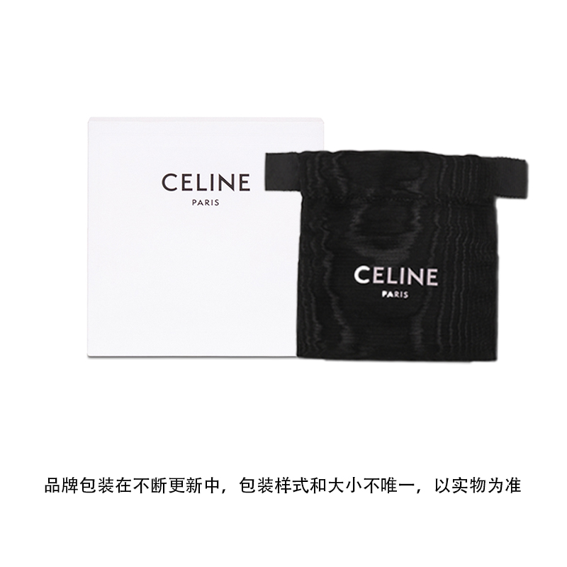 CELINE Knot Small Hoops In Brass With Gold Finish