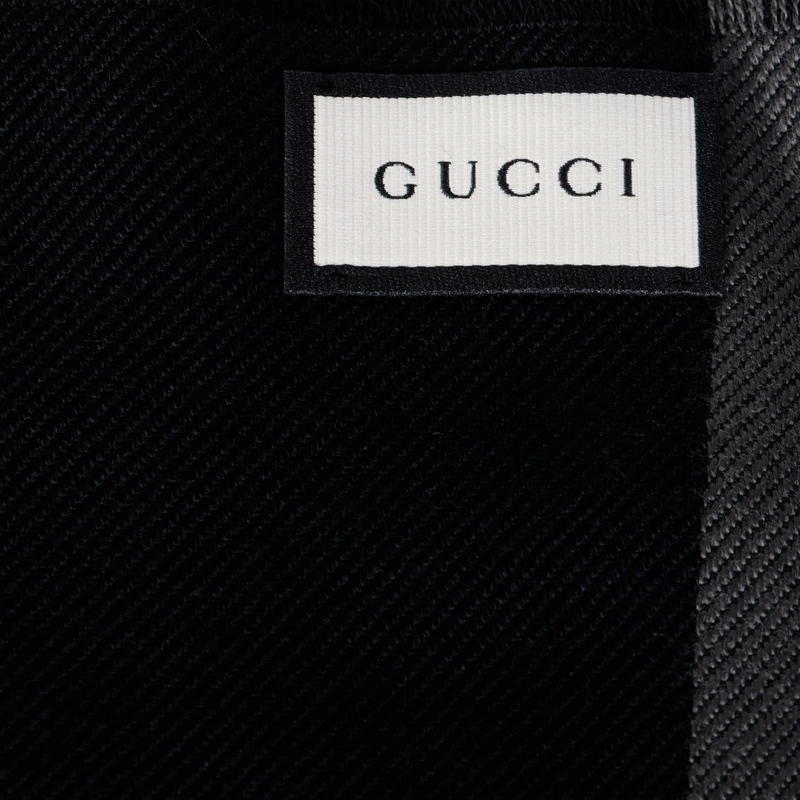Шарф Gucci G (черно-серый) — фото 3