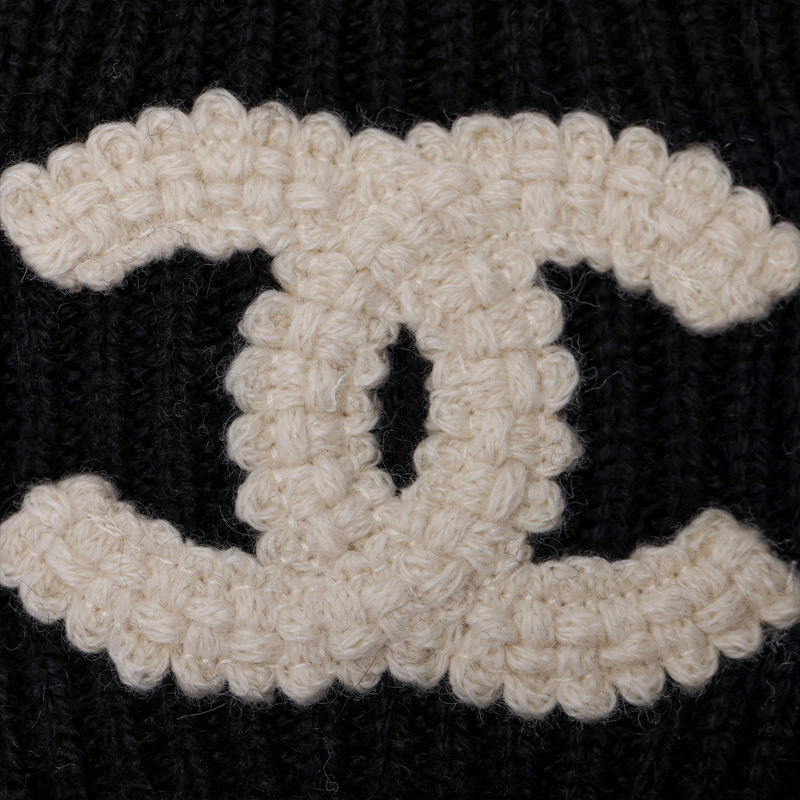 Шапка Chanel Logo (черный) — фото 4