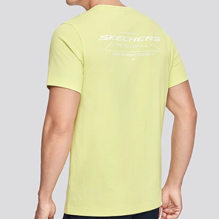 Skechers T Shirt Men’s Light Yellow Green