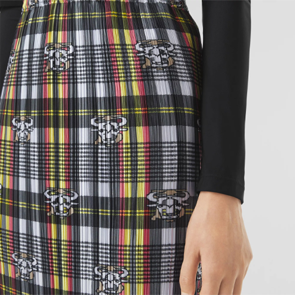 Женские юбка Burberry (желтый) — фото 4