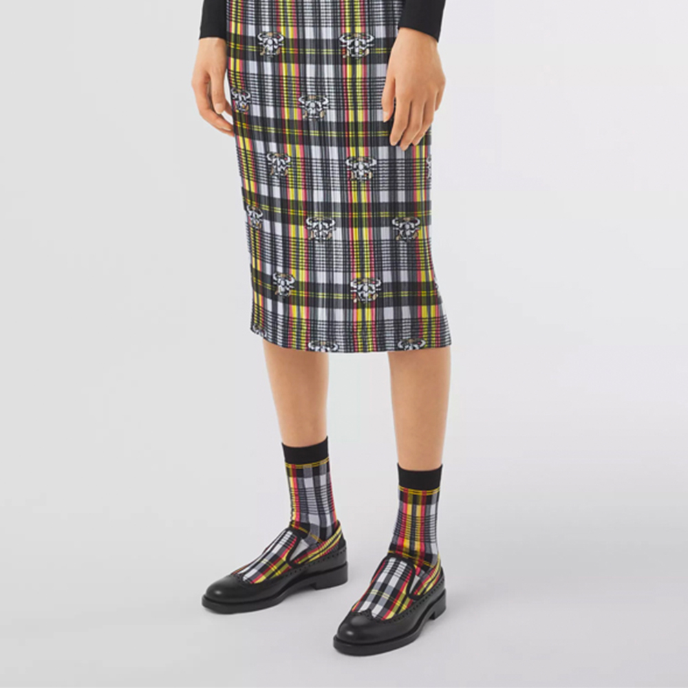 Женские юбка Burberry (желтый) — фото 3