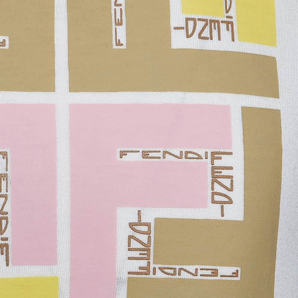 Футболка Fendi T (белая) — фото 3