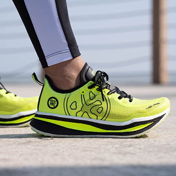 BMAI Mesh Cushioning Slip Resistant Abrasion Resistant Low top Running Shoes Women's Neon Green