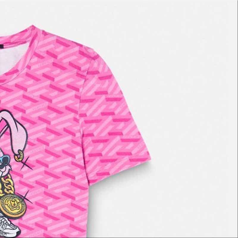 Футболка Versace SS23 Logo T (розовый) — фото 6