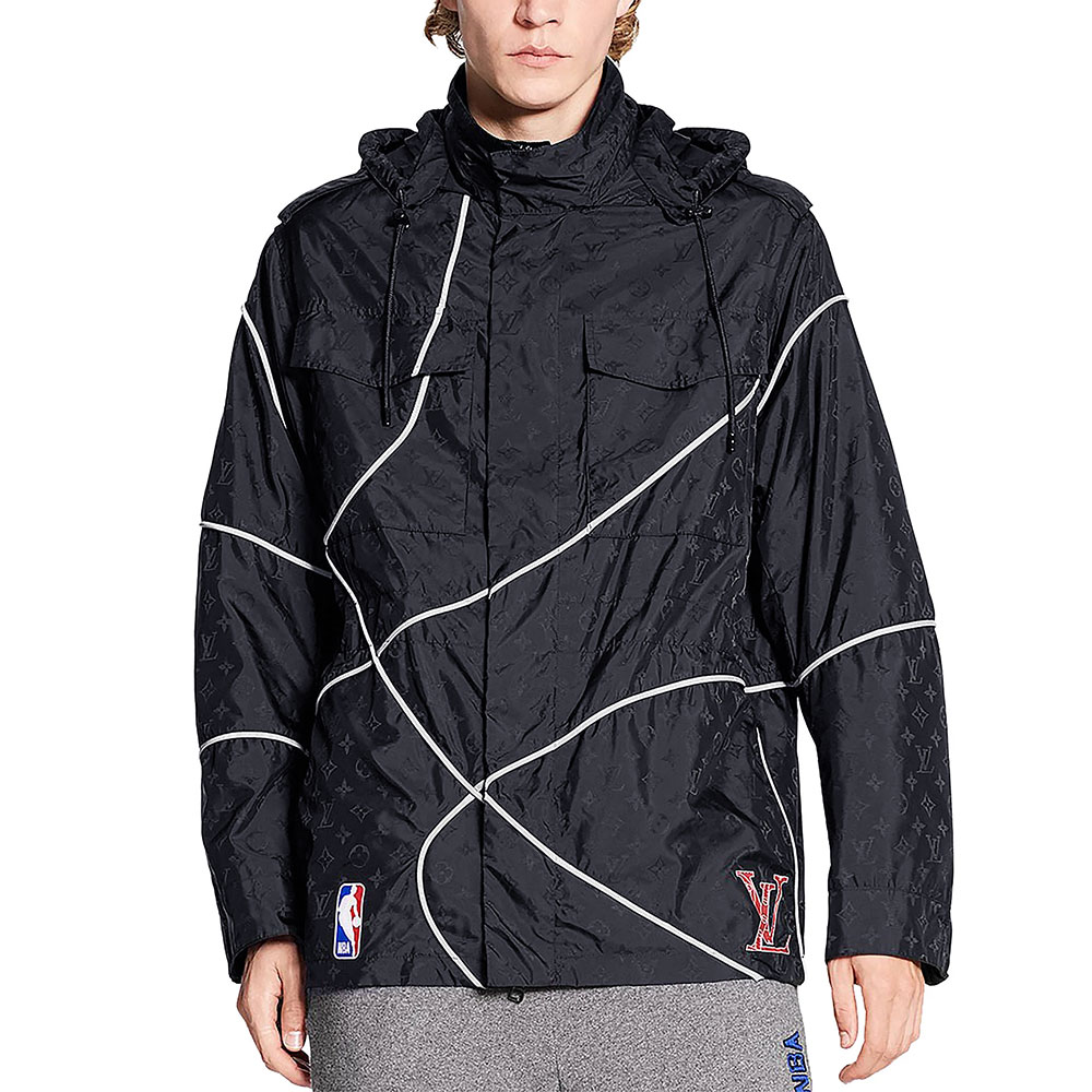 Мужская куртка Louis Vuitton x NBA (черная) — фото 2