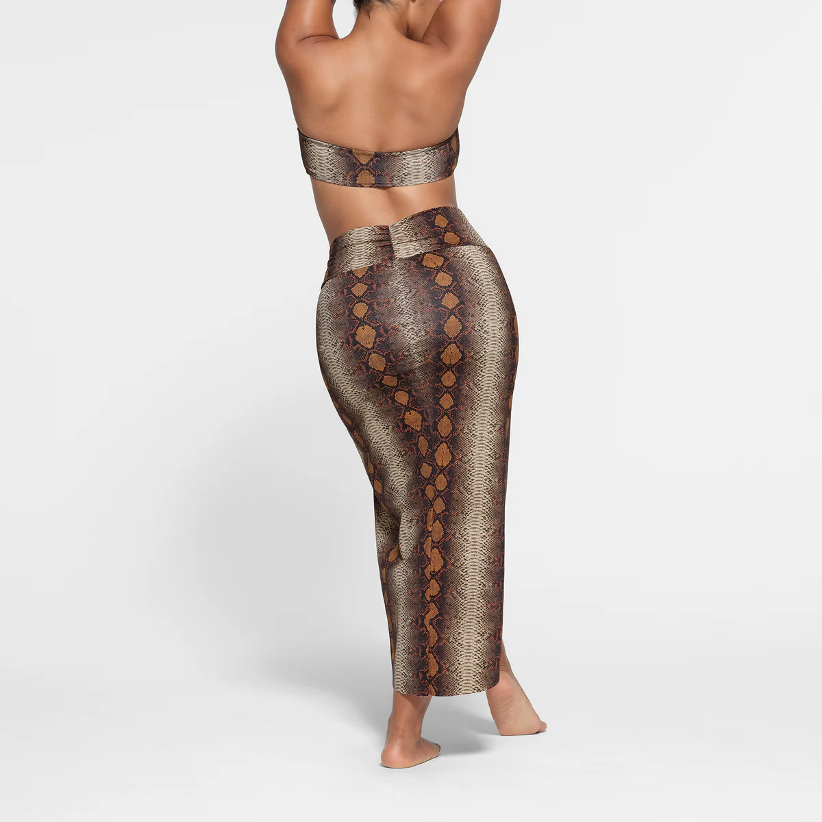 Skims SIGNATURE SWIM SARONG SKIRT Swim Dresses & Skirts Women’s Desert Snake Print