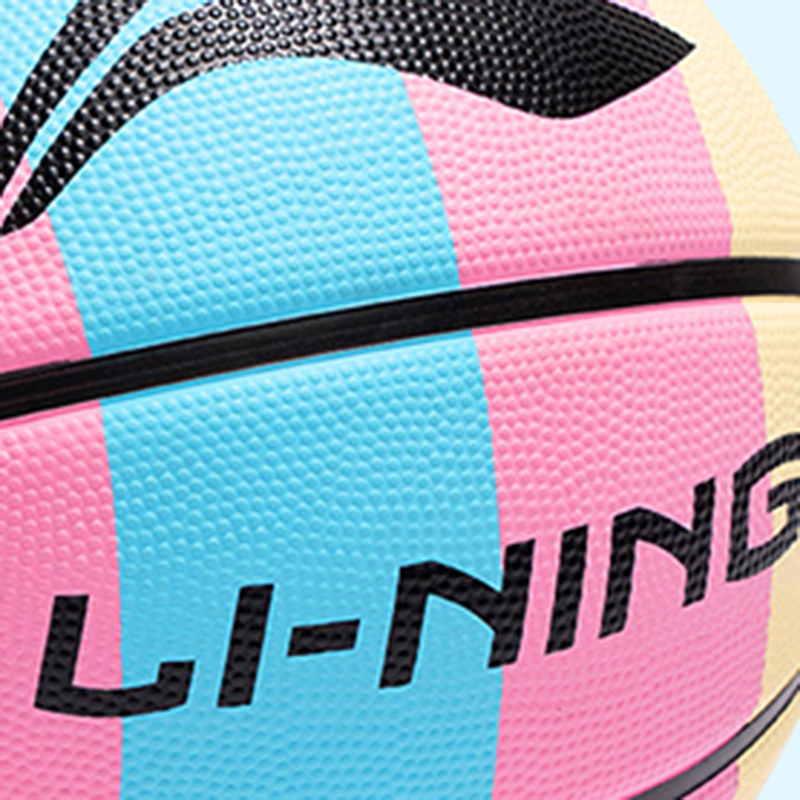 Li Ning Rubber Basketball Yellow Pink Blue Size 5 Training
