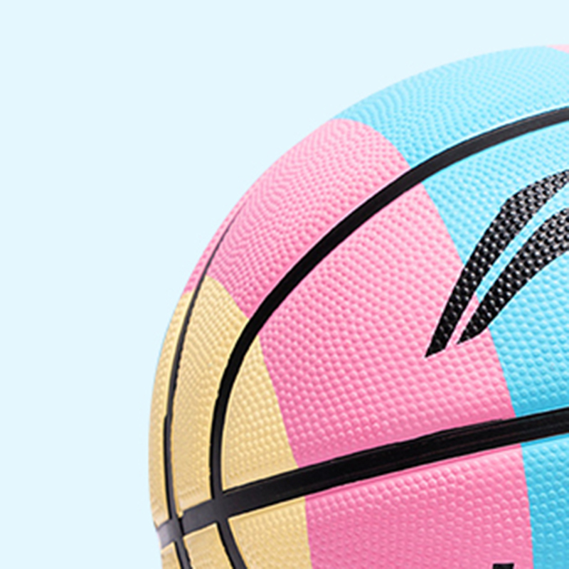 Li Ning Rubber Basketball Yellow Pink Blue Size 5 Training