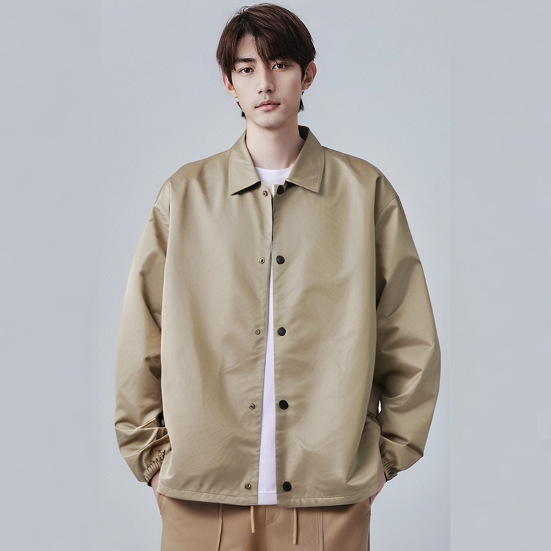 Fear of God Essentials SS22 Coaches Jacket Oak Logo