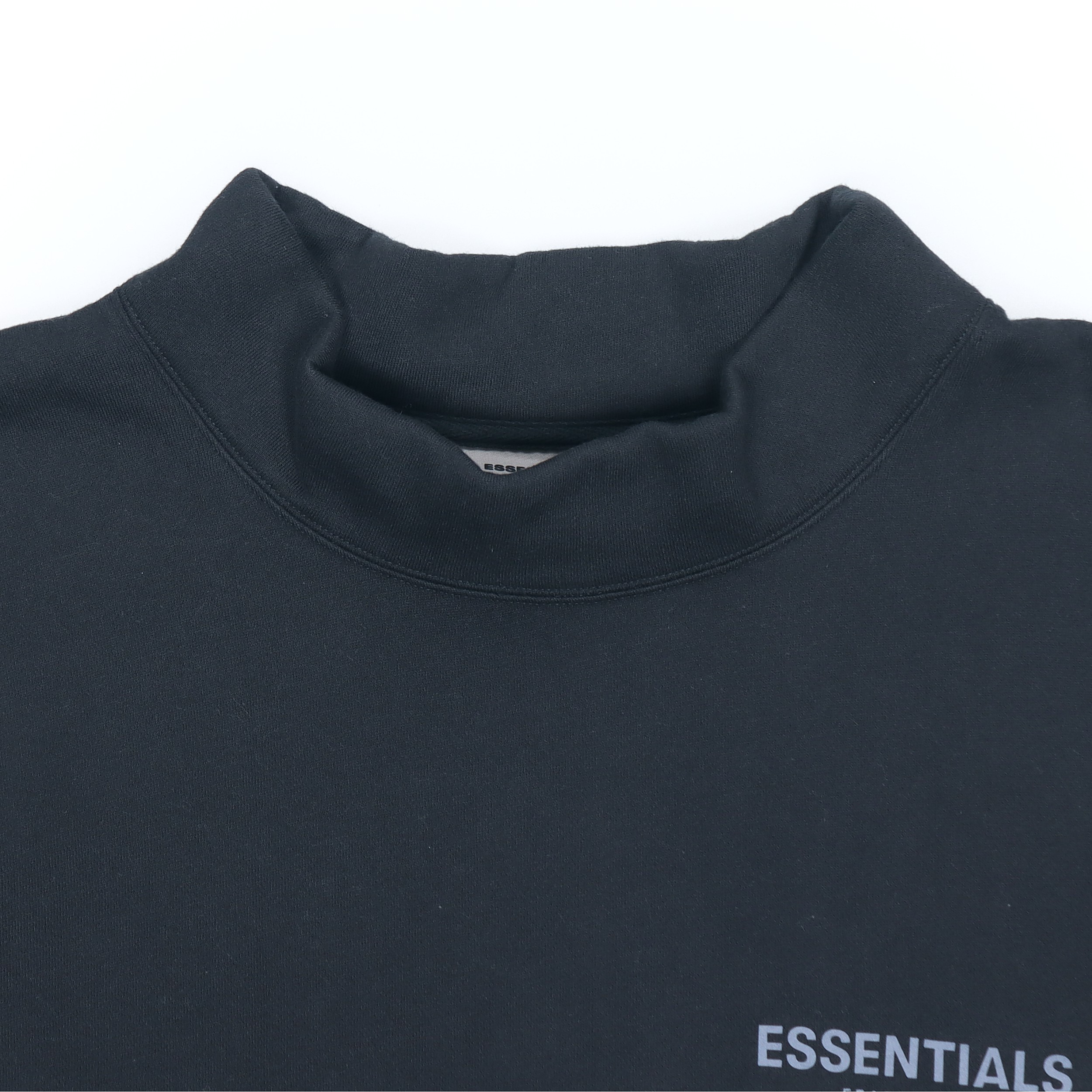 Худи Fear of God Essentials FW20 Pull-Over Mockneck Sweatshirt (черное) — фото 4