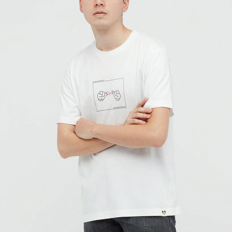 Унисекс футболка UNIQLO T (белый) — фото 4