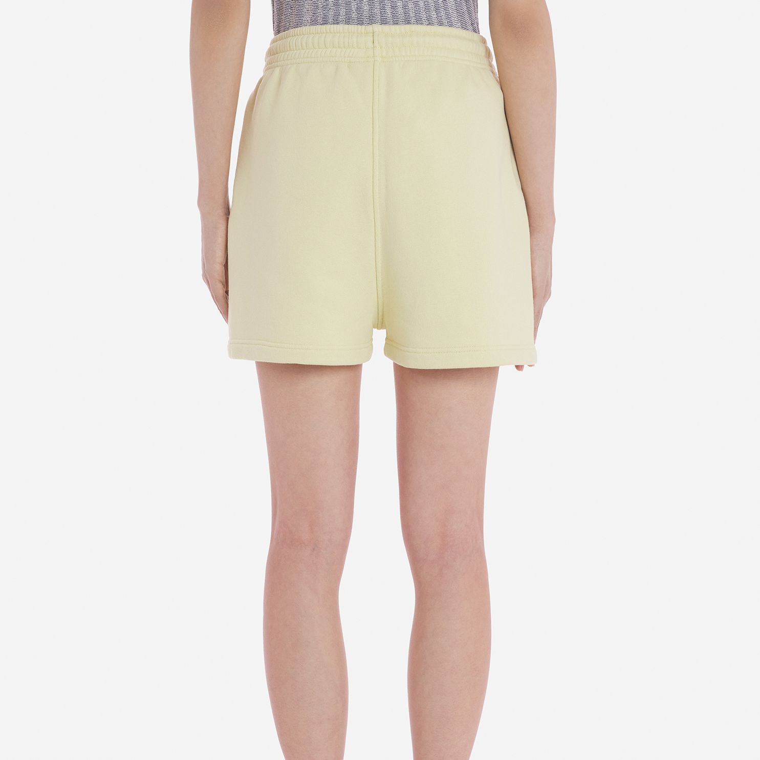 Женские шорты Maison Kitsune SS24 BABY FOX (желтые) — фото 4