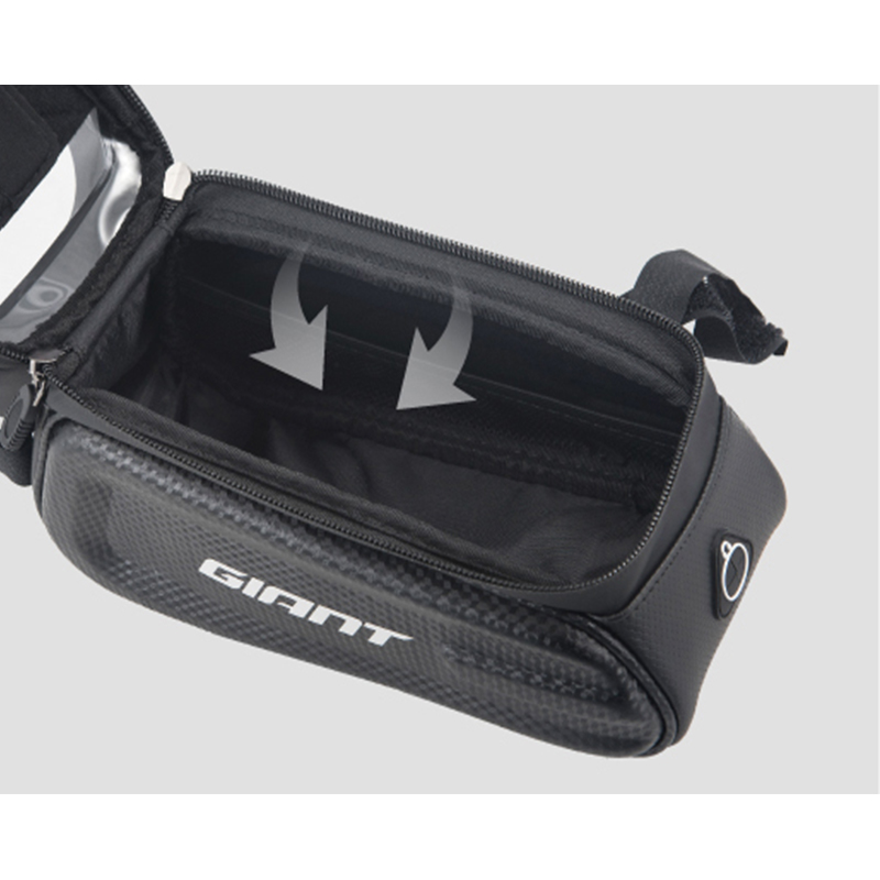 GIANT Bike Bags Front Beam Bag Unisex Pu 21.5×16.5x17cm Black