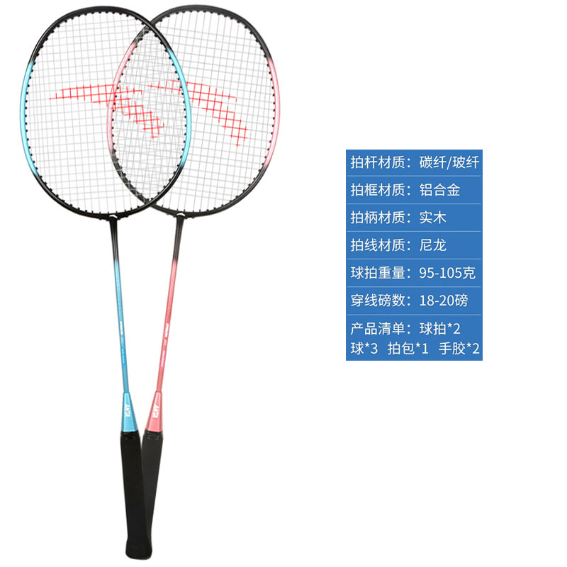 Anta M301 Carbon Aluminum Badminton Rackets Control Type All around Defense Entry level Unisex Double Rackets