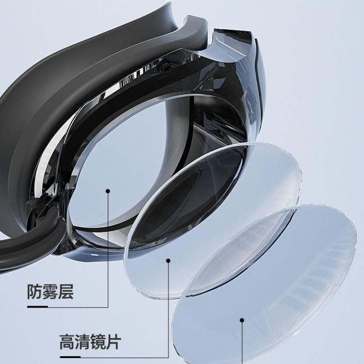 Li Ning Swim Goggles Polycarbonate, Silicone Unisex Black