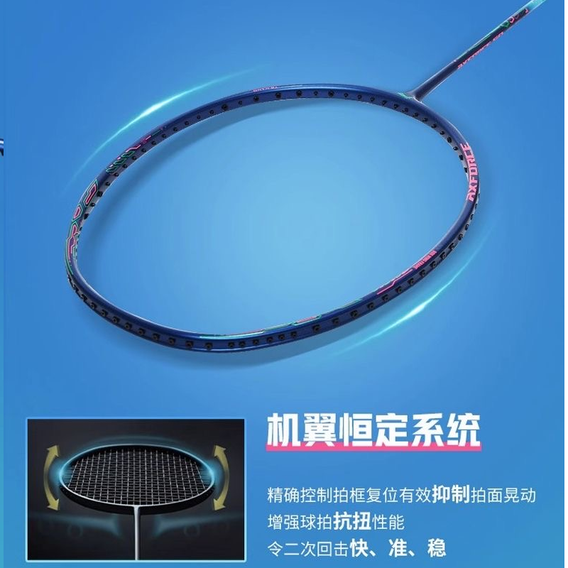 Li Ning Thunder 50 Full Carbon Badminton Rackets Offensive Type Heavy Head, Stiff Shaft Advanced Level Single Racket