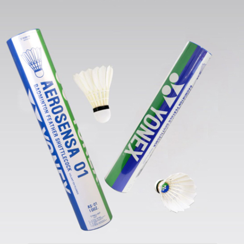 YONEX Aerosensa Collection AS 01CR Duck Feather Shuttlecock 12 Pack Duck Feather Middle Board Duck Feather Shuttlecocks