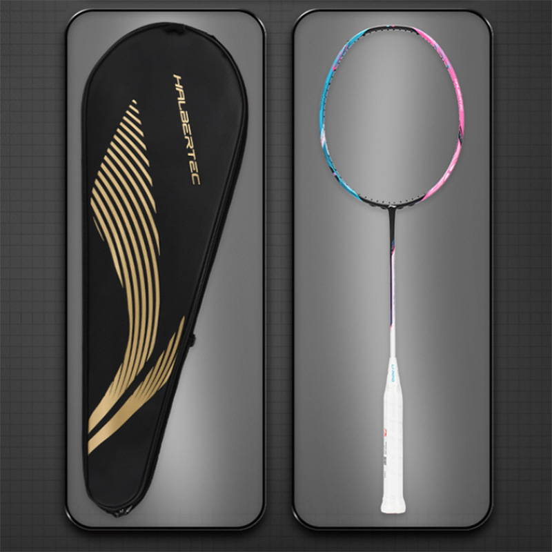 Li Ning Halberd 8000 Full Carbon Badminton Rackets Control Type All around Defense Professional 675mm Unisex