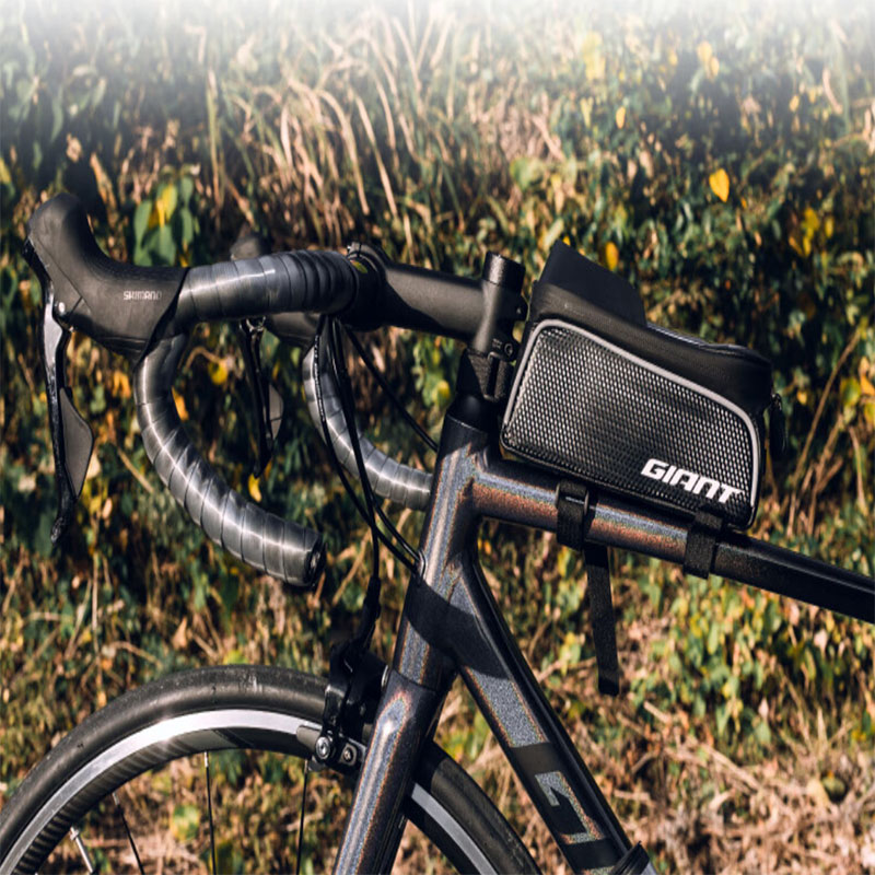 GIANT Bike Bags Front Beam Bag Unisex Pu 21.5×16.5x17cm Black