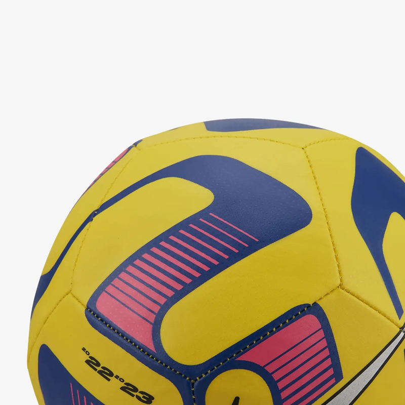 Nike Size 5 Ball Soccer Ball Rubber Machine Stitched Soccer Ball Unisex Yellow, Old Royal, Metallic Silver