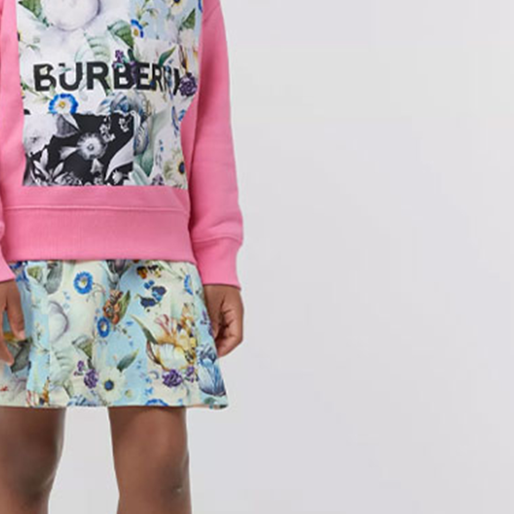 Женский свитшот Burberry (розовый) — фото 7