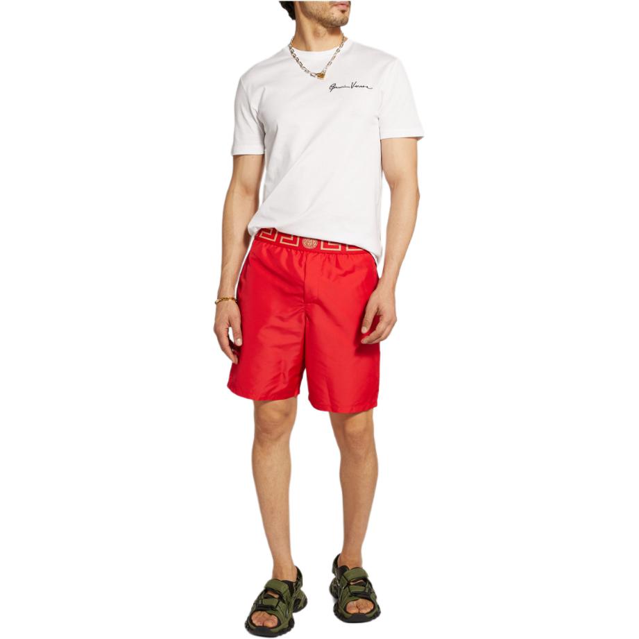 VERSACE Greca Waistband Swim Shorts