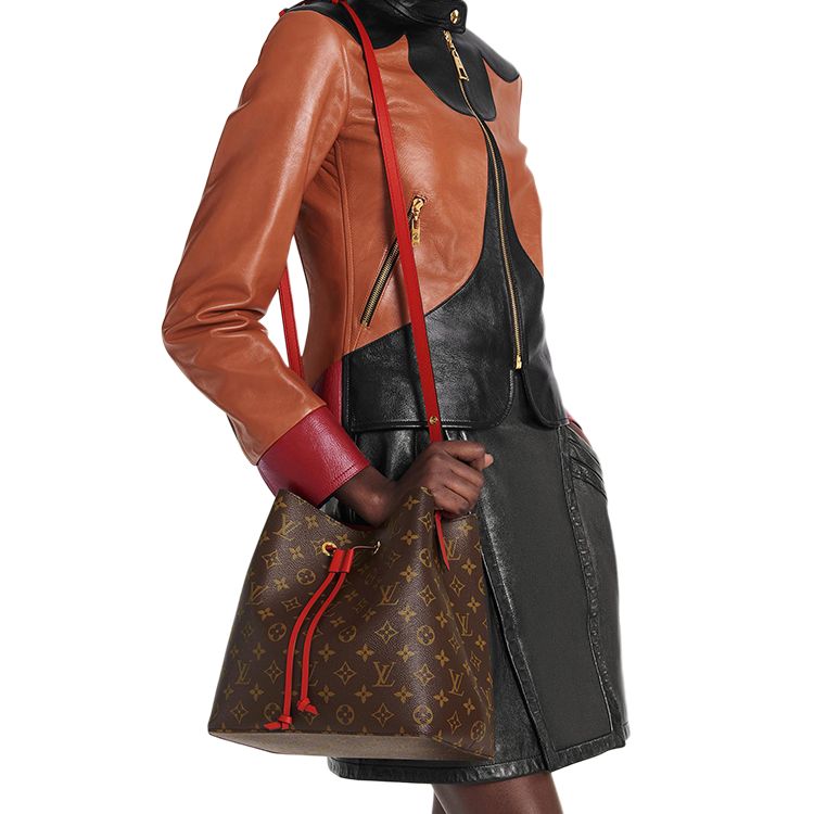 Женские сумка Louis Vuitton LOUIS VUITTON NÉONOÉ (коричнево-красный) — фото 5