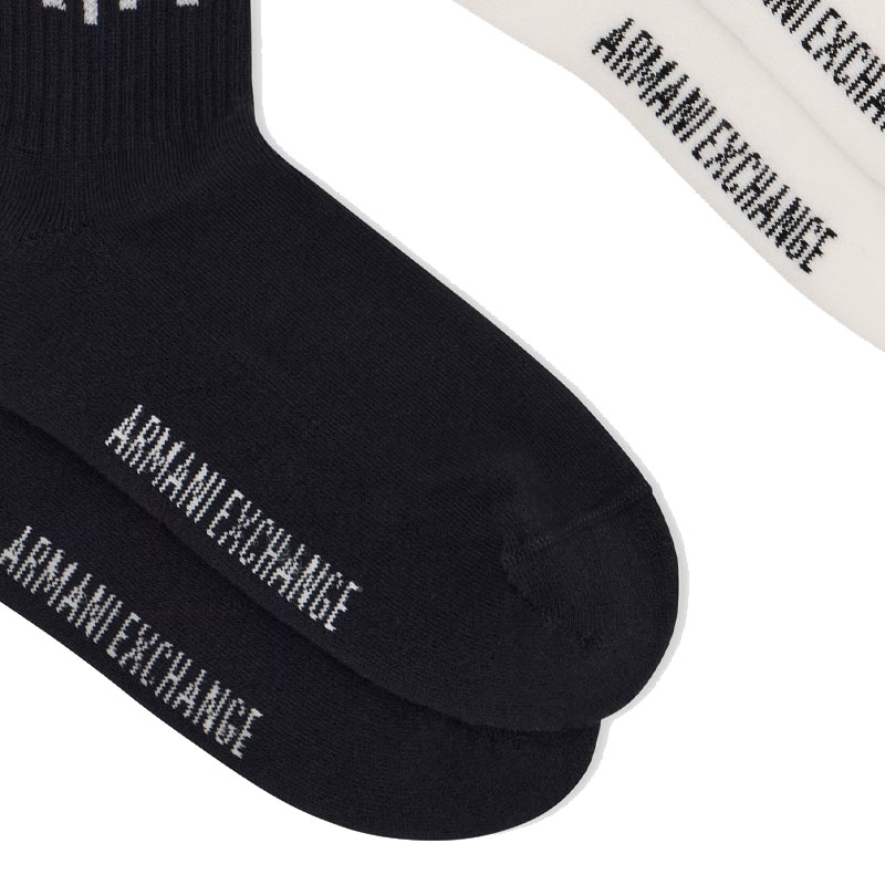 ARMANI EXCHANGEAE SS24 Crew Socks Women’s 2 Pack