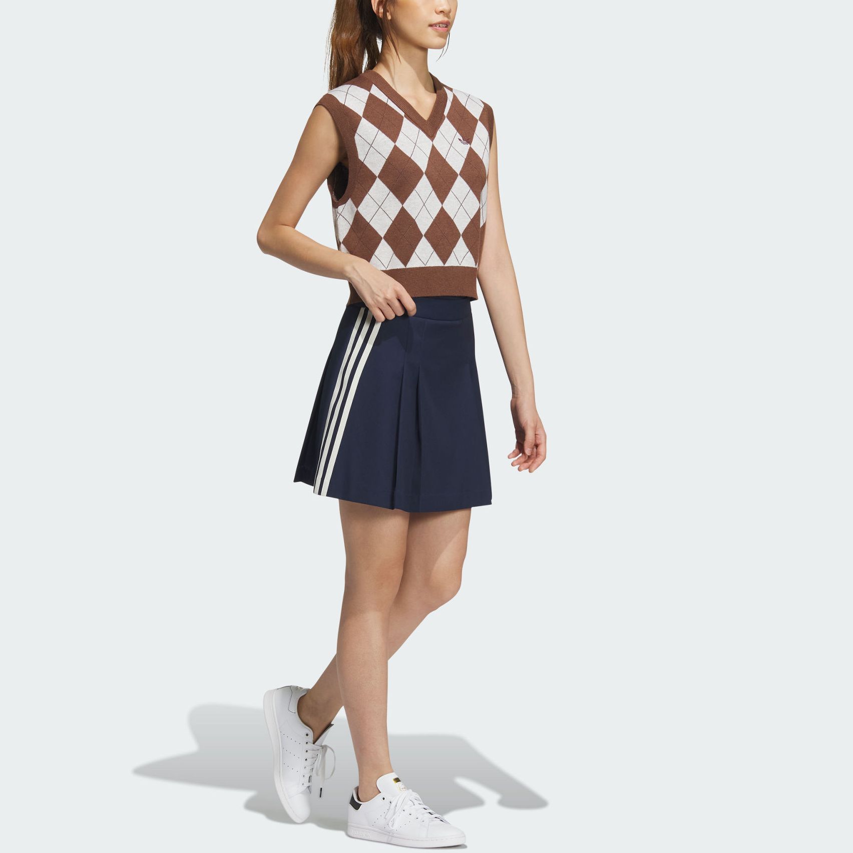 Adidas Originals Sleeveless Sports Shirts Women’s Brown/White